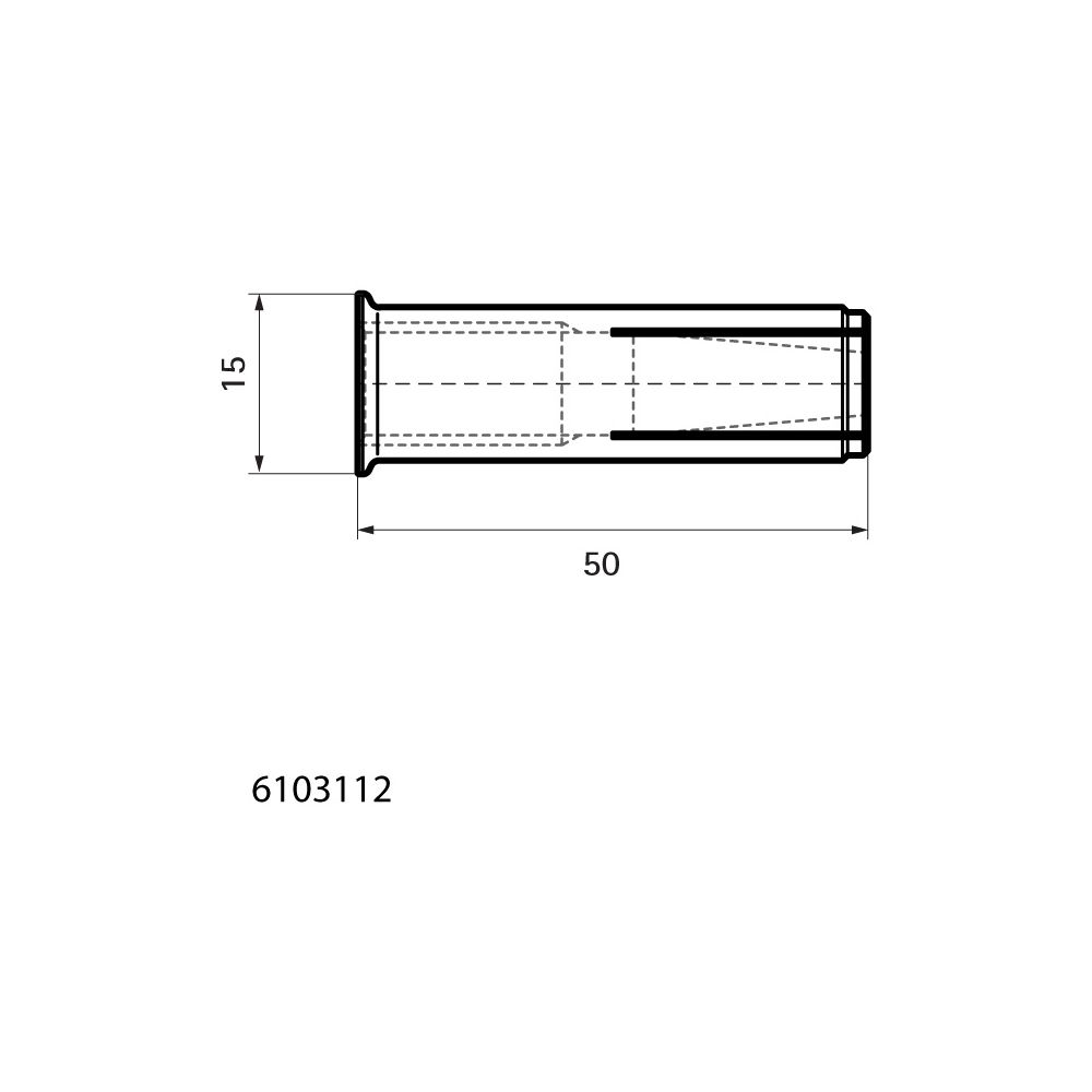 Walraven Einschlaganker WDI1L, M12x50mm gelippt un-/gerissener Beton, Stahl elektroly... WALRAVEN-6103112 8712993486748 (Abb. 4)