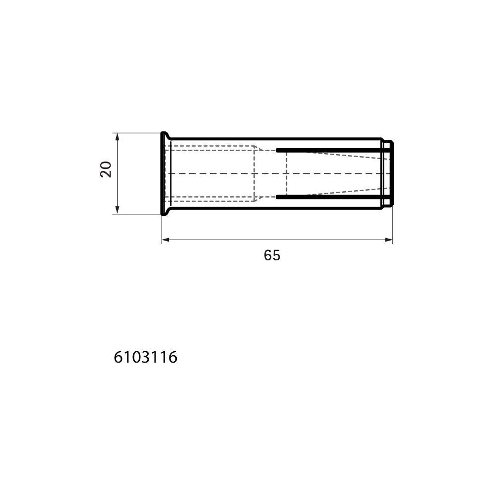 Walraven Einschlaganker WDI1L, M16x65mm gelippt un-/gerissener Beton, Stahl elektroly... WALRAVEN-6103116 8712993486755 (Abb. 4)