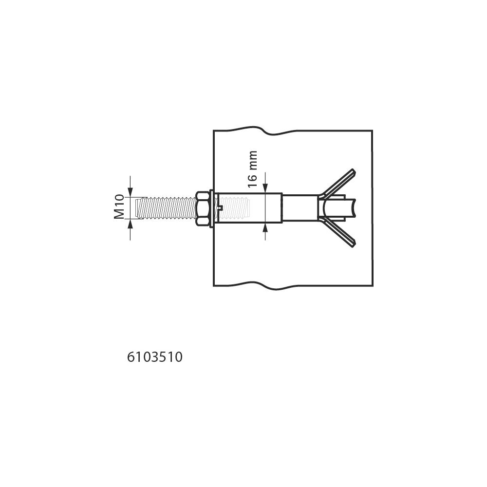Walraven Porenbetonanker WGB-M, M10 VdS-Zulassung, R30-R120, elektrolytisch verzinkt... WALRAVEN-6103510 8719942025034 (Abb. 4)