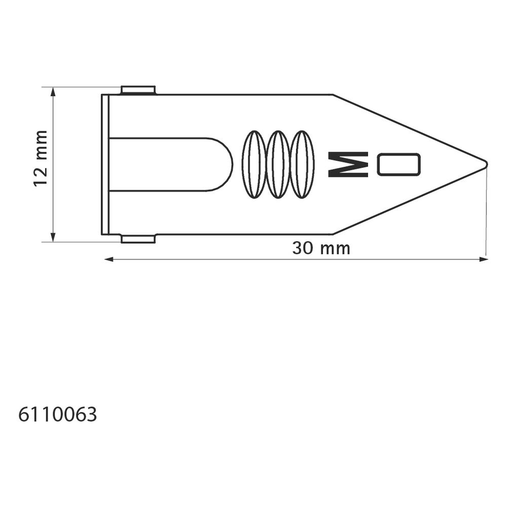 Walraven Einschlagdübel WPF, 12x30mm für Gipskarton, ohne Schrauben, elektrolytisch v... WALRAVEN-6110092 8719942007603 (Abb. 4)
