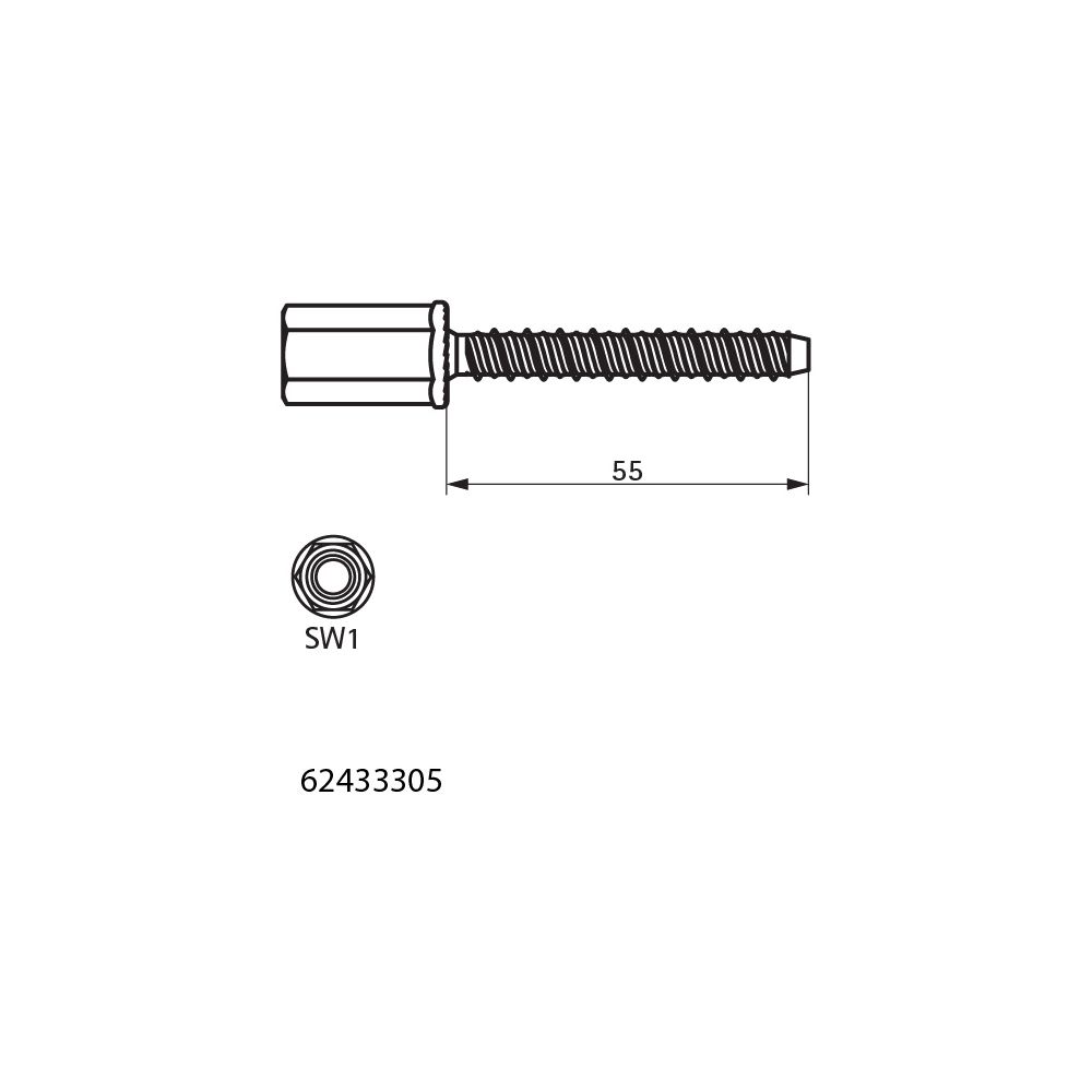 Walraven Betonankerschraube W-LX-N 6x55mm, Innengewinde M8/M10 und SW13, für un-/ger... WALRAVEN-62433305 8719942052764 (Abb. 6)