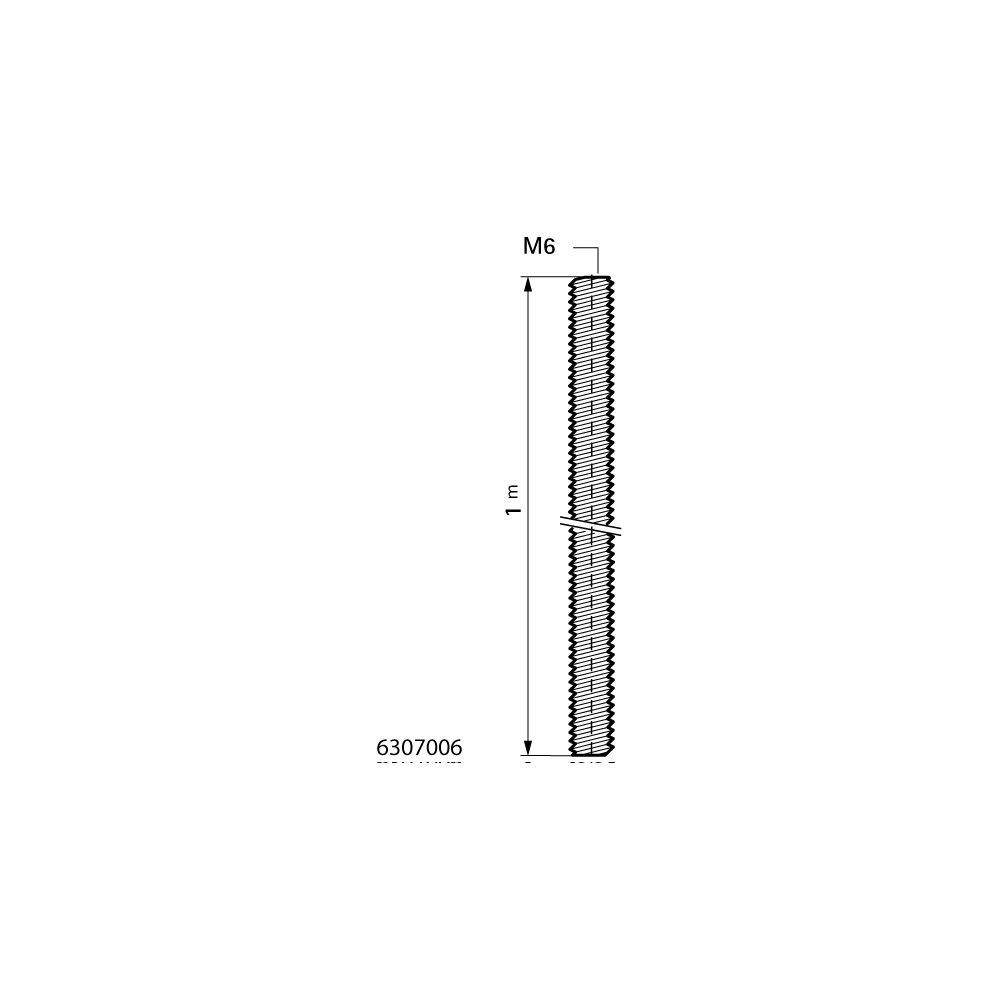 Walraven Gewindestange DIN 976-1, Länge 1m Gewinde M6, V2A... WALRAVEN-6307006 8712993282890 (Abb. 4)