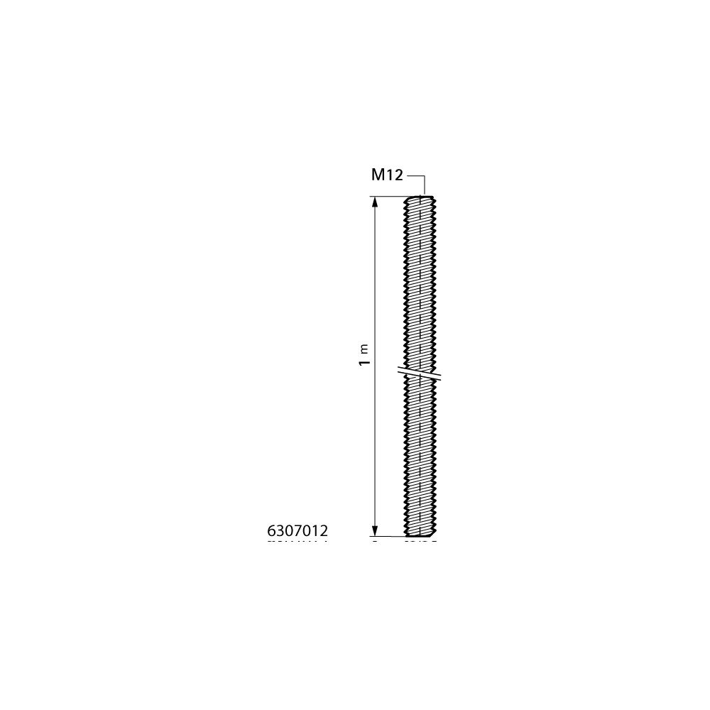 Walraven Gewindestange DIN 976-1, Länge 1m Gewinde M12, V2A... WALRAVEN-6307012 8712993090020 (Abb. 4)