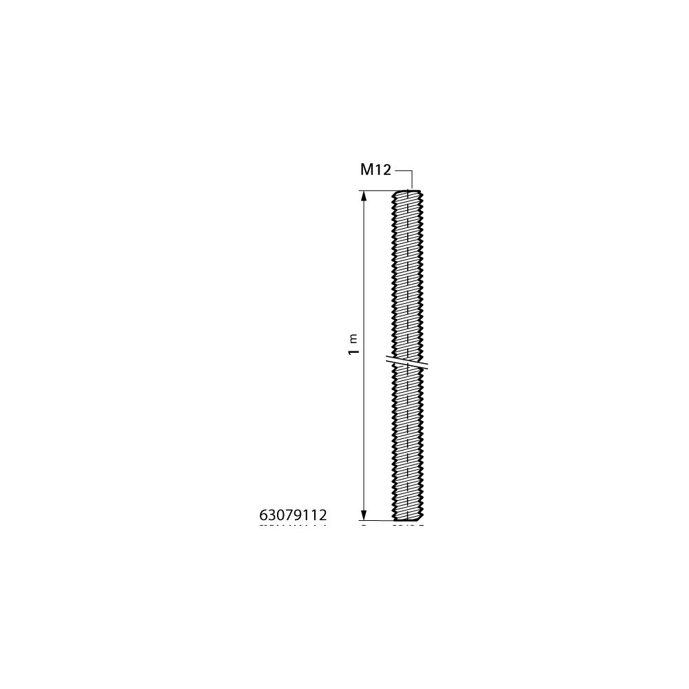 Walraven Gewindestange DIN 976-1, Länge 1m Gewinde M12 WIS, V4A... WALRAVEN-63079112 8712993999637 (Abb. 4)