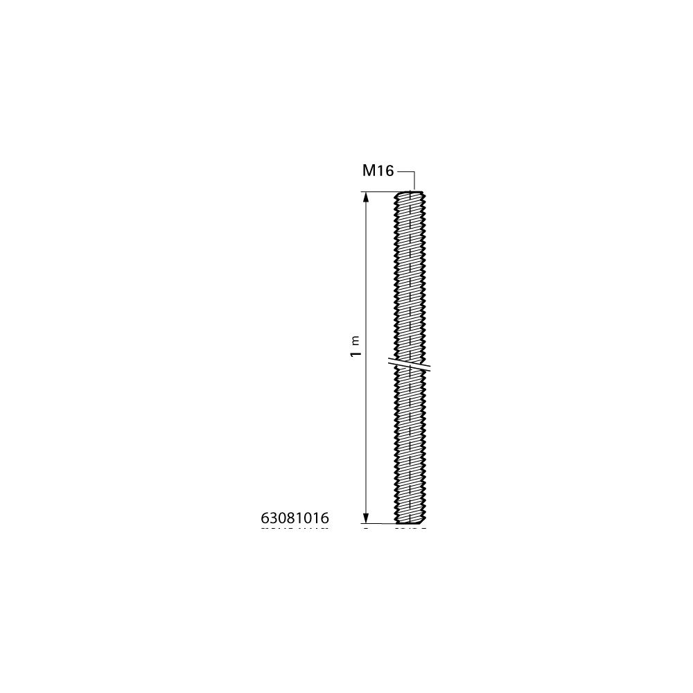 Walraven Gewindestange DIN 976-1, Länge 1m Gewinde M16, BUP, Stahl... WALRAVEN-63081016 8712993979882 (Abb. 4)