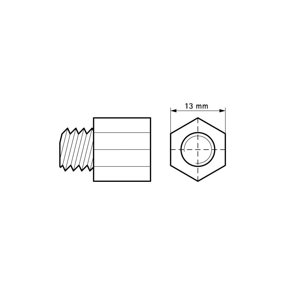 Walraven Reduzierstück, Außengewinde M10 x Innengewinde M8, Edelstahl V4A... WALRAVEN-6477308 8712993094158 (Abb. 4)