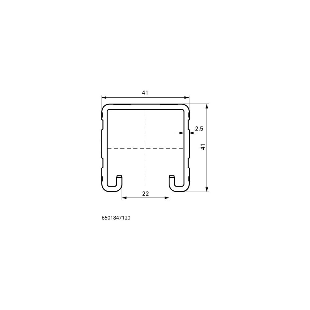Walraven RapidStrut Montageschiene BUP, C-Profil 41x41mm Länge 1,2m Stärke 2,5mm... WALRAVEN-6501847120 8719942099967 (Abb. 4)