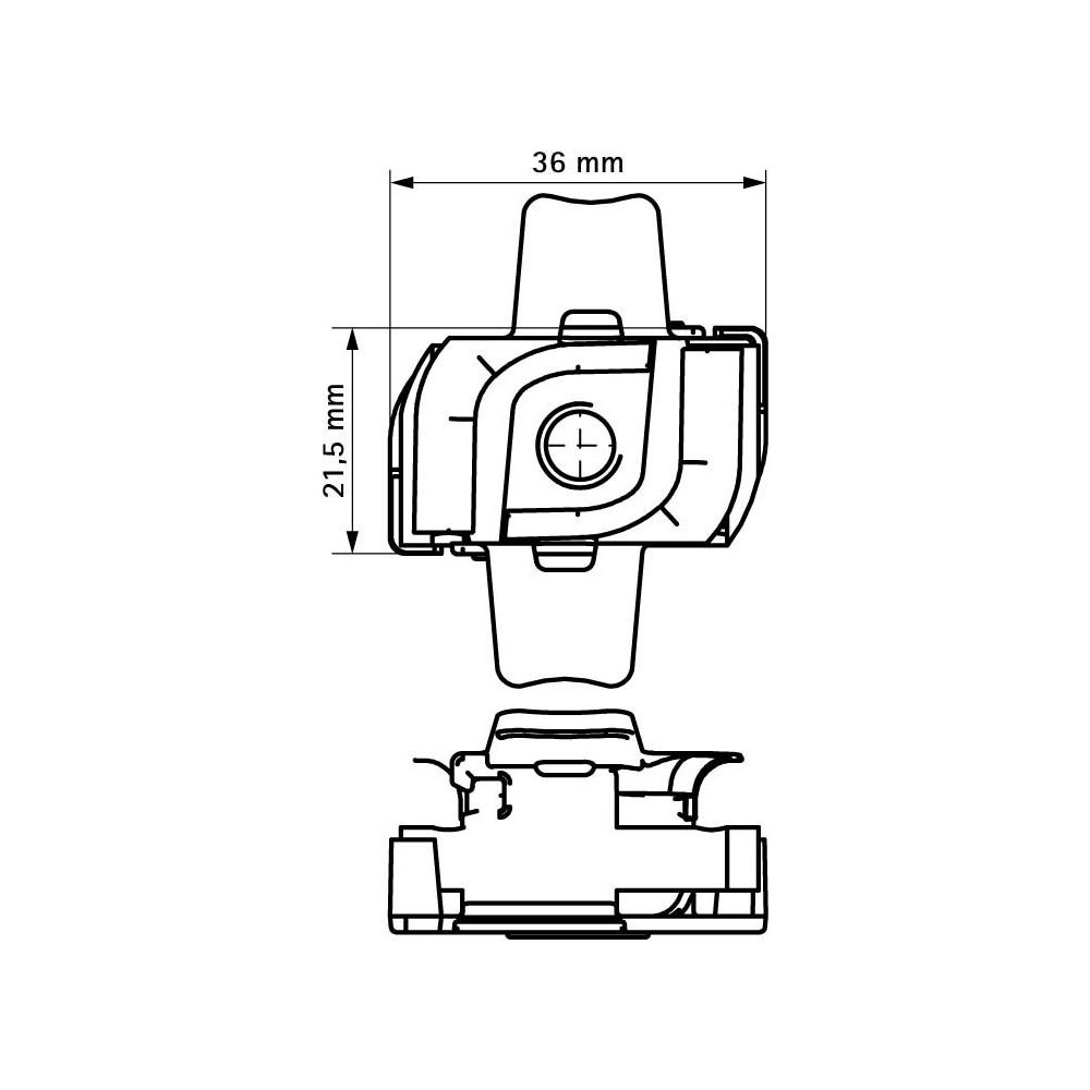 Walraven RapidStrut Flügelmutter M8 mit Fixierhilfe, BUP, Stahl... WALRAVEN-651868008 8712993890972 (Abb. 4)