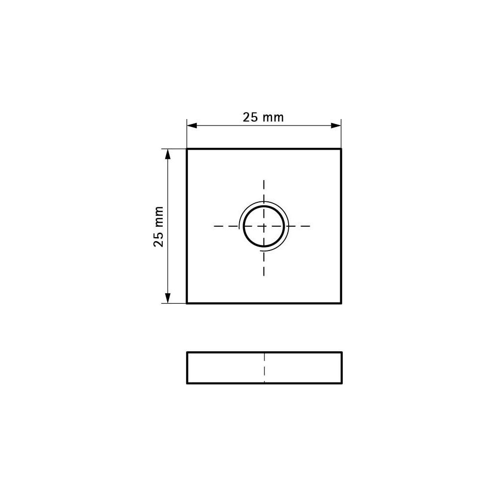 Walraven Vierkantschiebemutter M8, 25x25x4mm für RapidRail, elektrolytisch verzinkt... WALRAVEN-6519911 8712993283729 (Abb. 4)