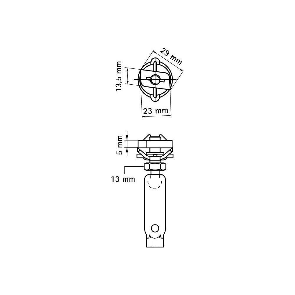Walraven RapidRail Kugelgelenksatz M10, Länge 70mm für RapidRail-Schienen, elektrolyt... WALRAVEN-6520210 8712993332205 (Abb. 4)