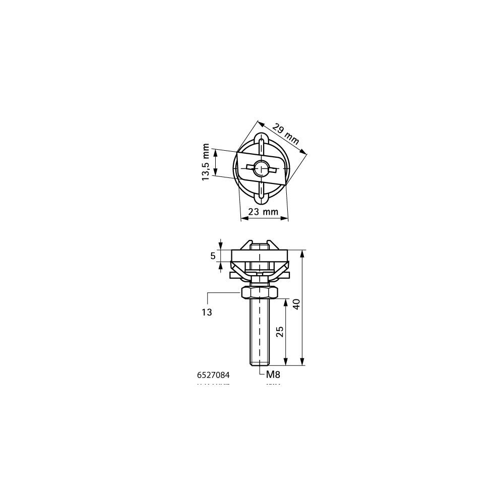 Walraven RapidRail Hammerfix, M8x40mm, für RapidRail-Schienen, Edelstahl V4A... WALRAVEN-6527084 8712993491070 (Abb. 4)
