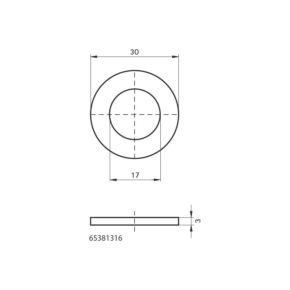 Walraven Unterlegscheibe EN-ISO 7089 BUP 17x30x3mm, brandgeprüft... WALRAVEN-65381316 8712993979905 (Abb. 4)