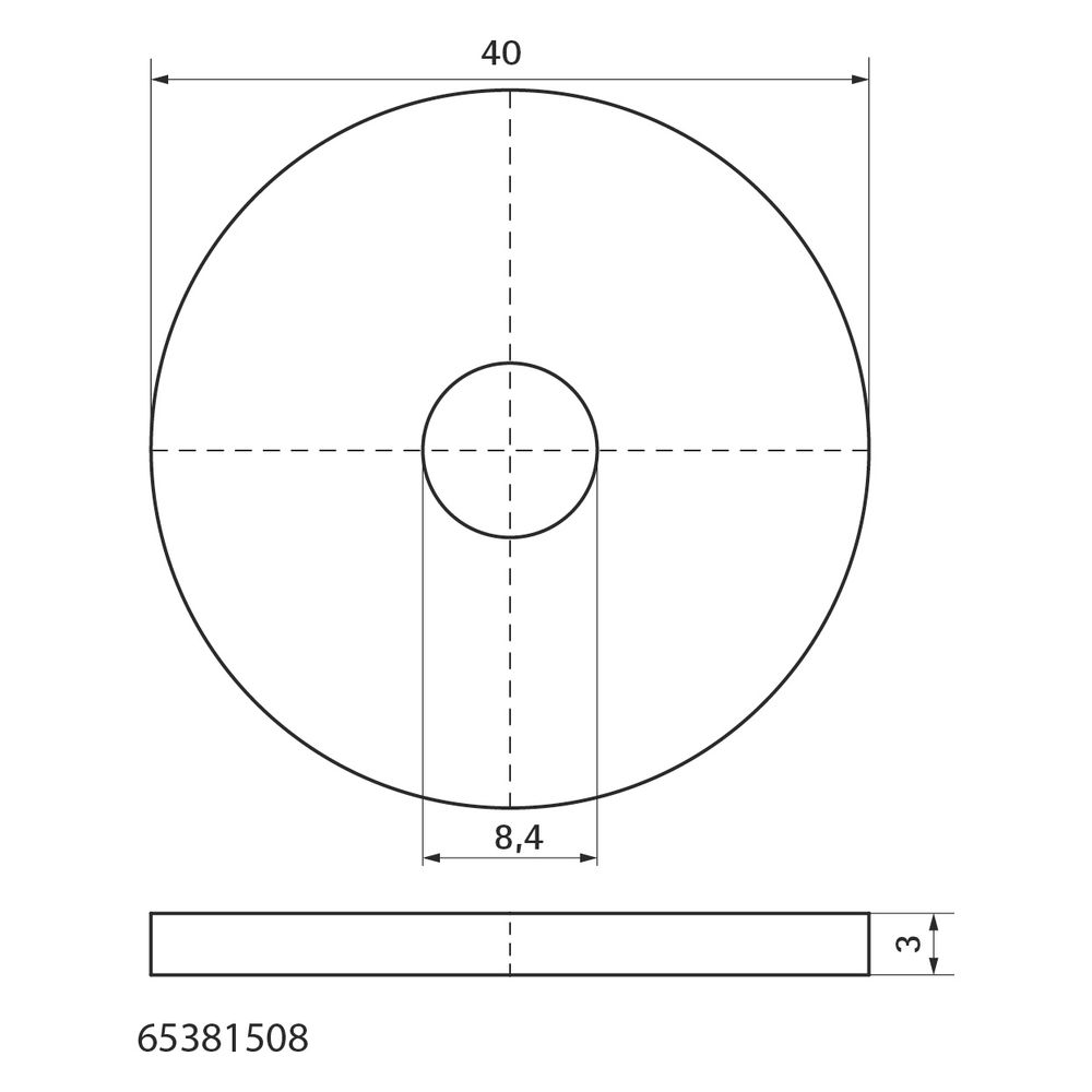 Walraven Strut Unterlegscheibe BUP, 8,4x40x3mm, brandgeprüft... WALRAVEN-65381508 8712993848171 (Abb. 4)
