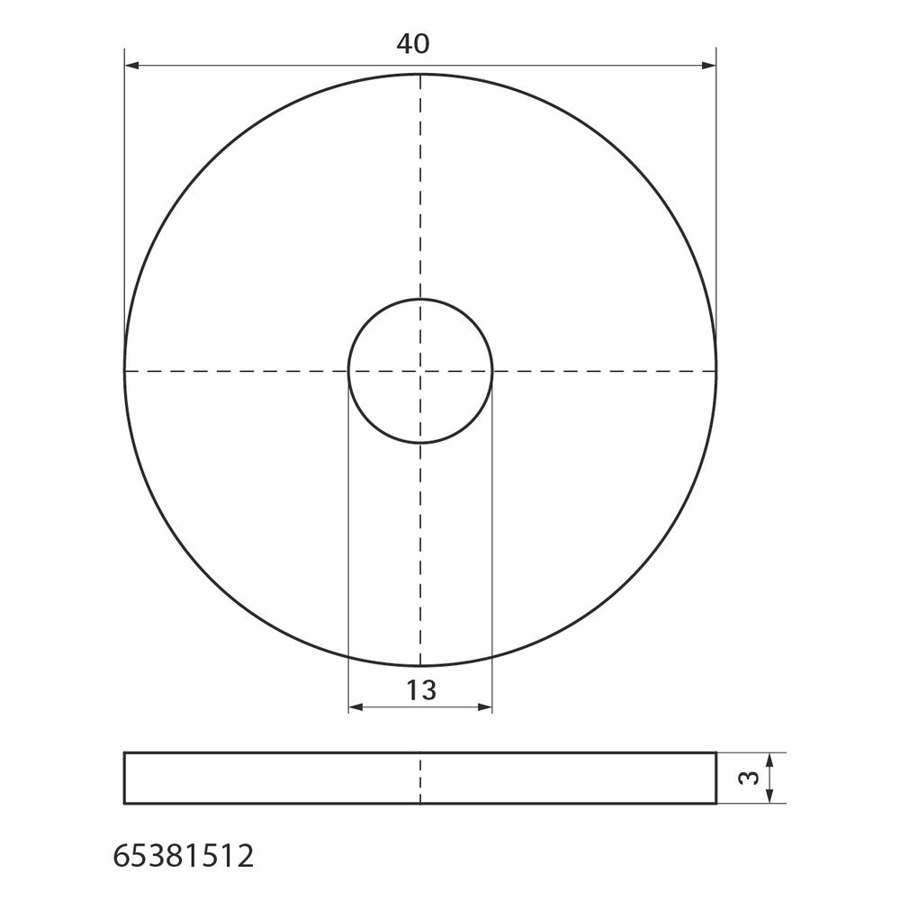 Walraven Strut Unterlegscheibe BUP, 13x40x3mm, brandgeprüft... WALRAVEN-65381512 8712993857074 (Abb. 4)