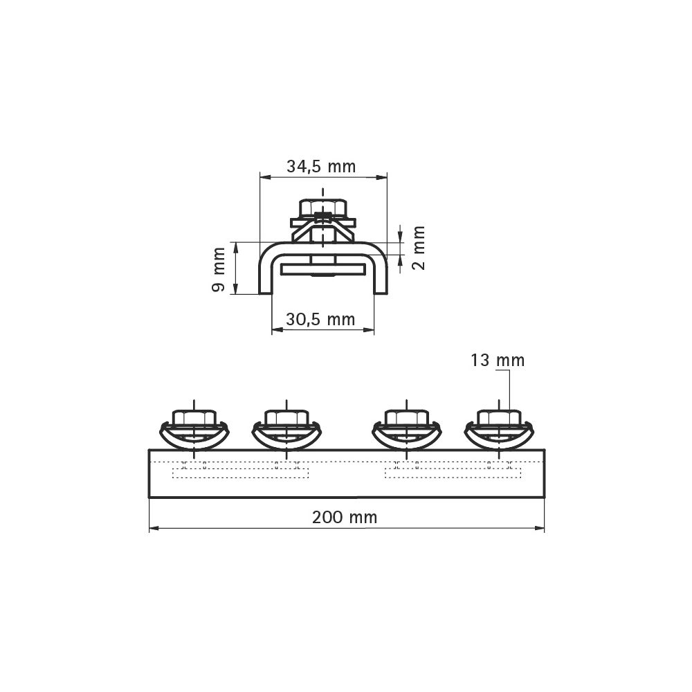 Walraven RapidRail Längsverbinder, Schienenverbinder 200x34,5mm, Edelstahl... WALRAVEN-6547001 8719942014656 (Abb. 4)
