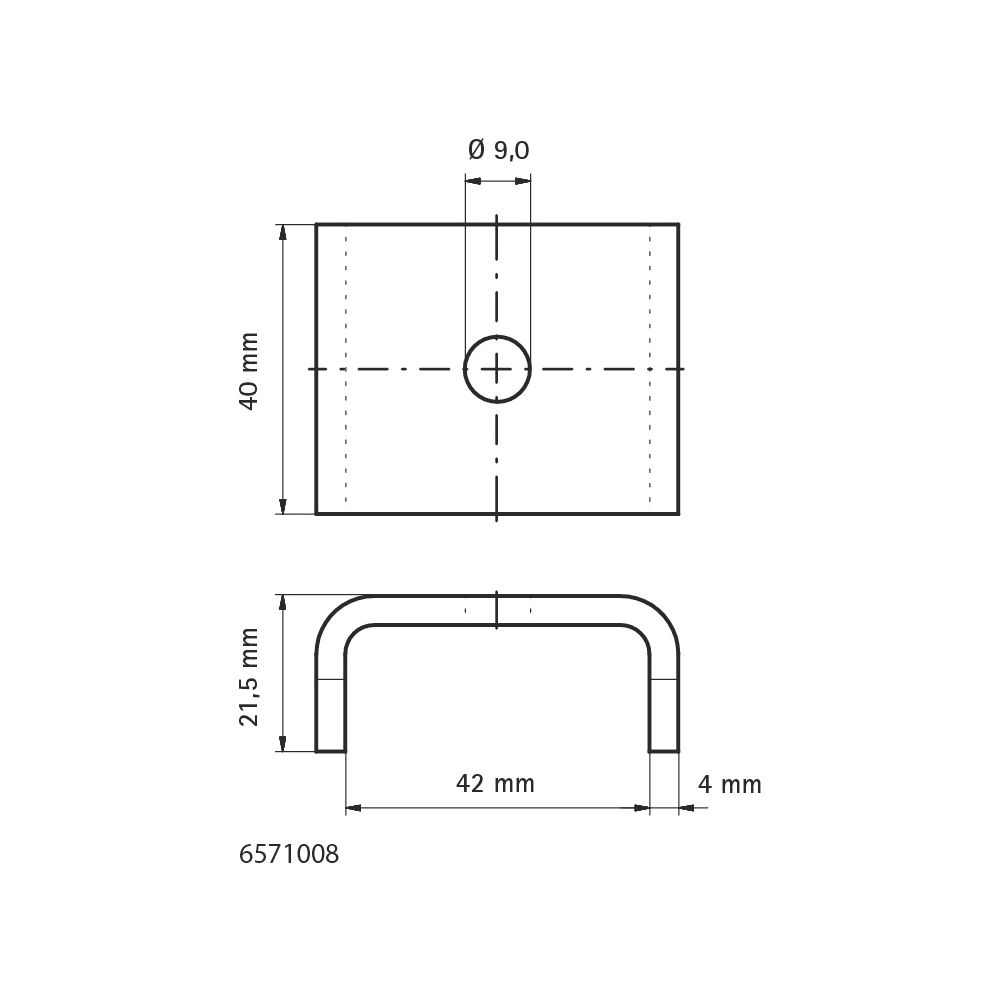 Walraven Strut Unterlegscheibe U, 40x50x21,5mm Innendurchmesser 9mm, 1.4401... WALRAVEN-6571008 8712993571048 (Abb. 4)