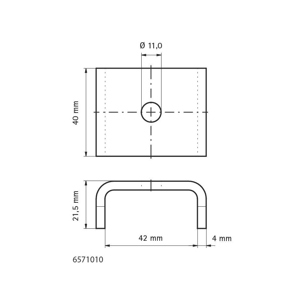 Walraven Strut Unterlegscheibe U, 40x50x21,5mm Innendurchmesser 11mm, brandgeprüft, 1... WALRAVEN-6571010 8712993571055 (Abb. 4)