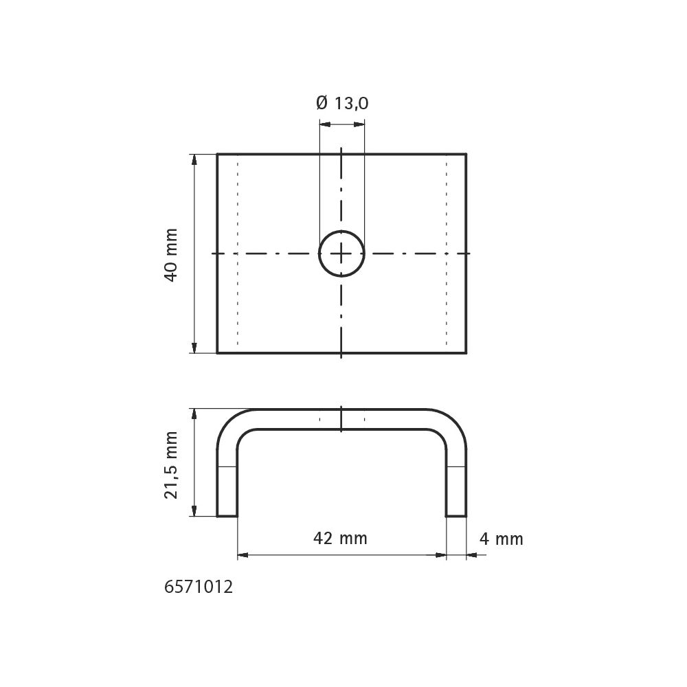 Walraven Strut Unterlegscheibe U, 40x50x21,5mm Innendurchmesser 13mm, brandgeprüft, 1... WALRAVEN-6571012 8712993571062 (Abb. 4)