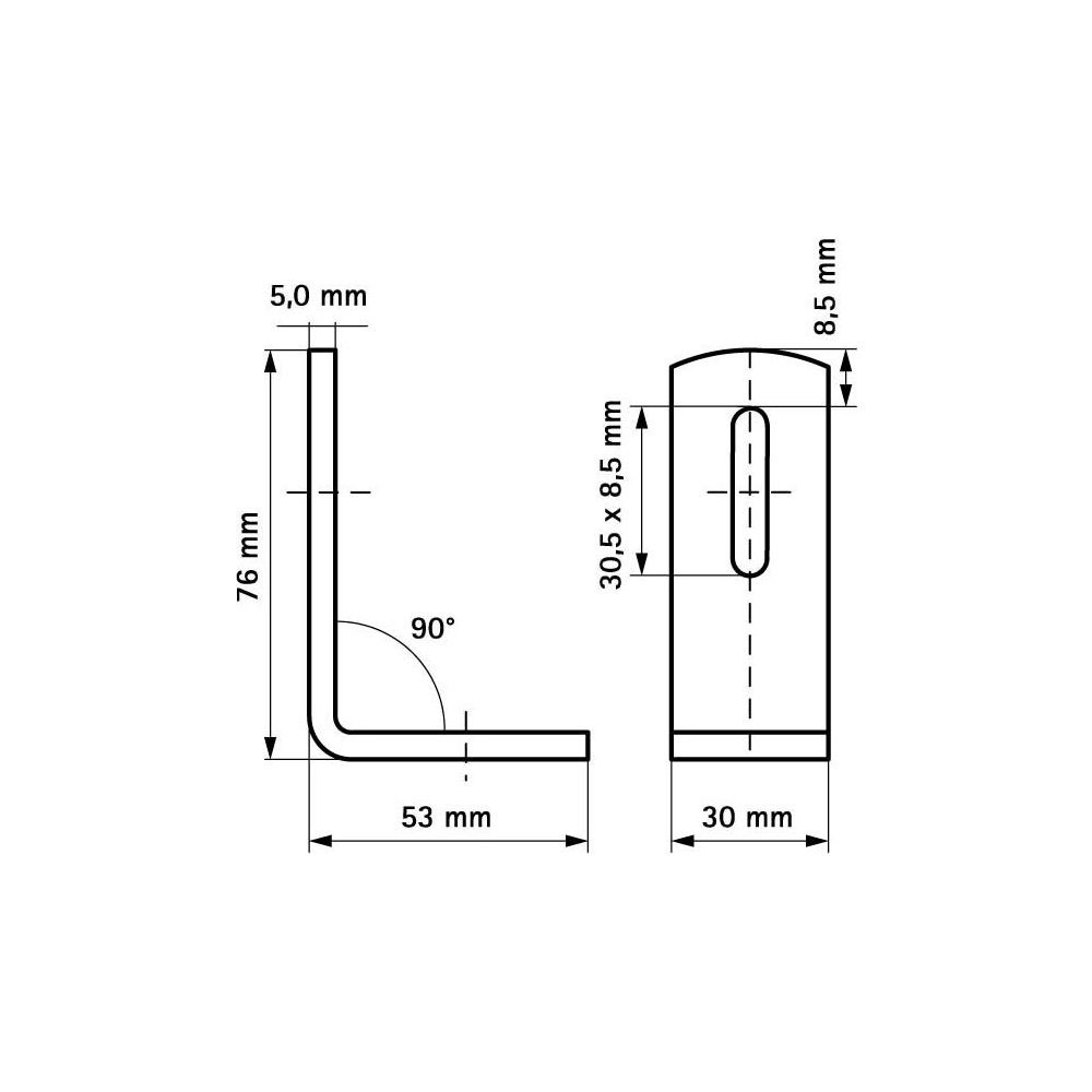 Walraven Schienenverbinder 90 Grad, für RapidRail-Schienen, elektrolytisch verzinkt... WALRAVEN-6585090 8712993284344 (Abb. 4)