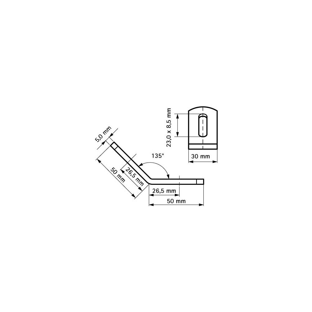 Walraven Schienenverbinder 135 Grad, für RapidRail-Schienen, elektrolytisch verzinkt... WALRAVEN-6585135 8712993284351 (Abb. 4)