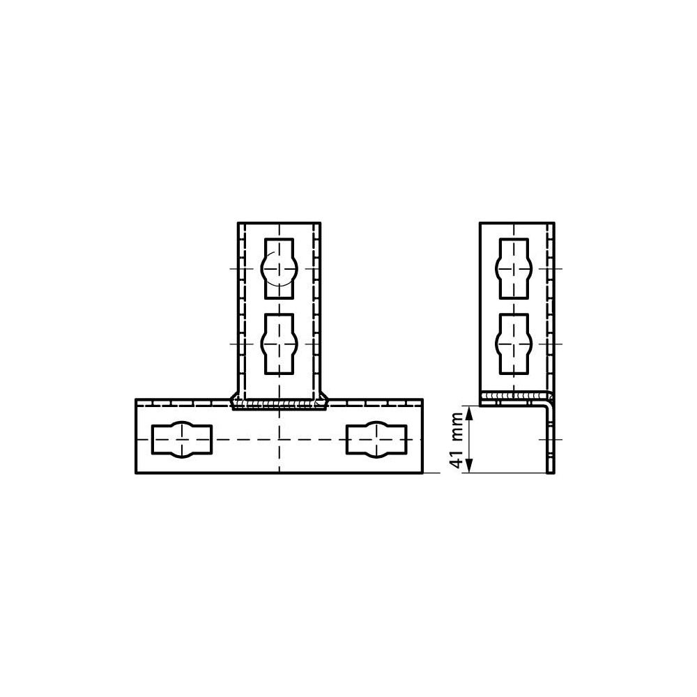 Walraven PushStrut Knopfverbinder T, 175x45x153mm, elektrolytisch verzinkt... WALRAVEN-6594020 8712993984565 (Abb. 4)