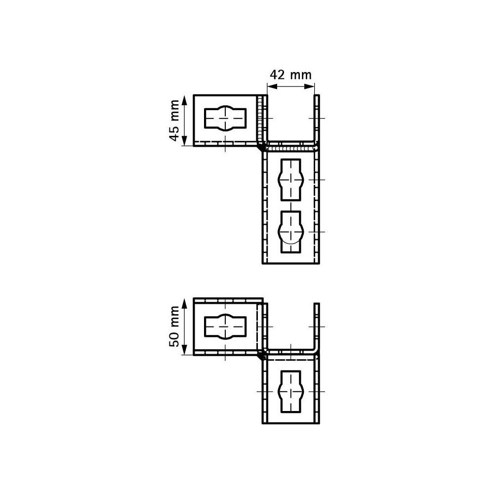 Walraven PushStrut Knopfverbinder 3D L, 111x149x45mm, elektrolytisch verzinkt... WALRAVEN-6594030 8712993984602 (Abb. 4)