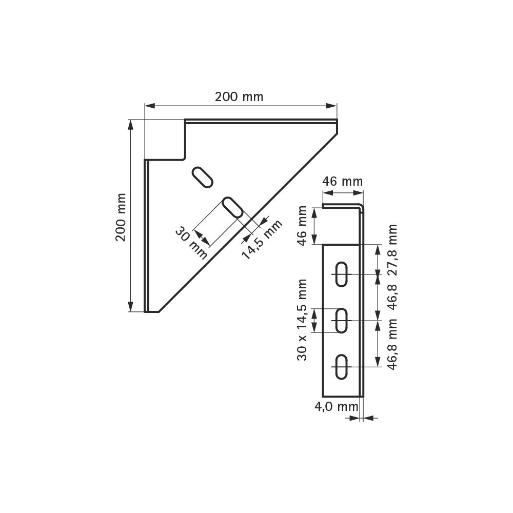 Walraven RapidStrut Winkelkonsole 200x200x46mm, BUP... WALRAVEN-66038020 8712993992751 (Abb. 4)