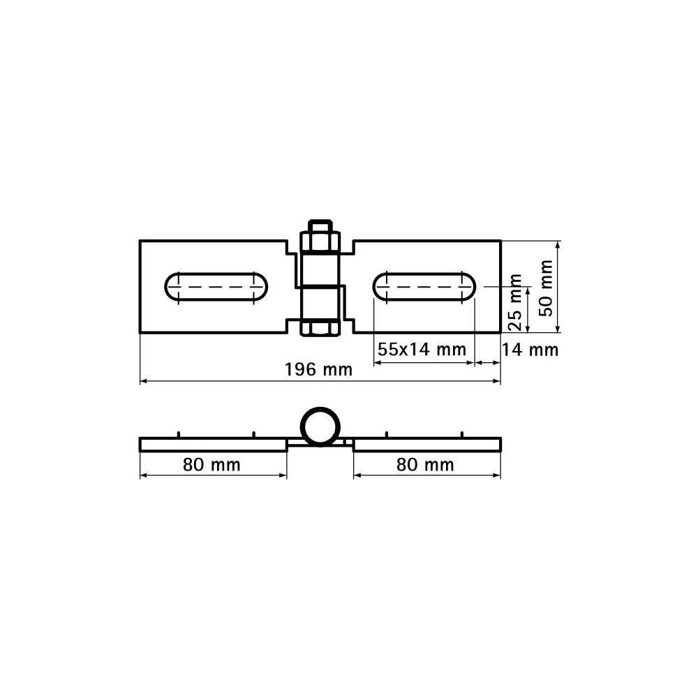 Walraven Strut Gelenkverbinder lang/lang BUP, 80x80mm stufenlos verstellbar... WALRAVEN-66581823 8712993840052 (Abb. 4)
