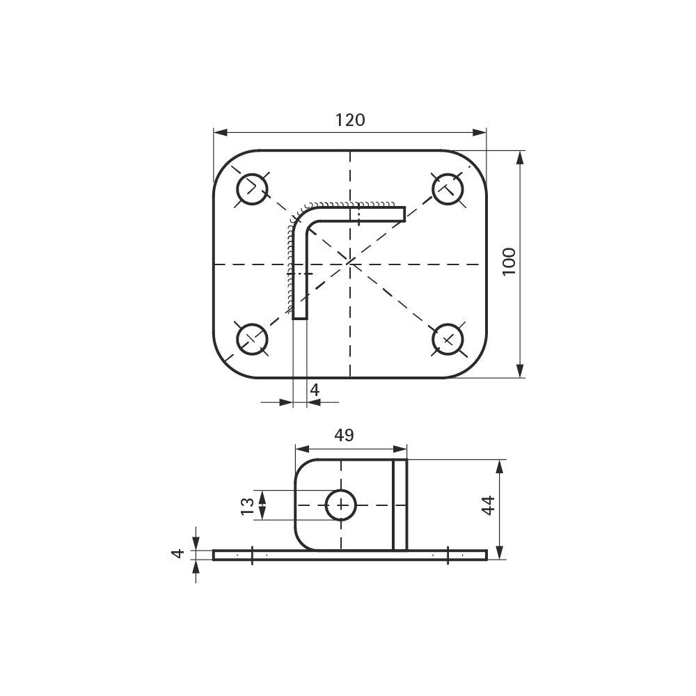 Walraven Strut Schienenfuß, für Strut-Schiene 41x41mm, elektrolytisch verzinkt... WALRAVEN-66583602 8712993189335 (Abb. 4)