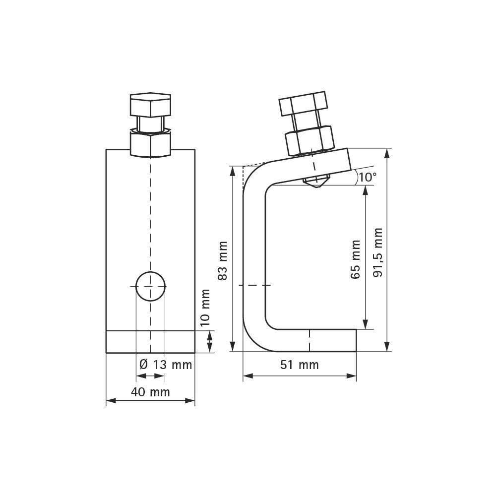 Walraven Strut Trägerklammer Typ C, M12 für Profil 41x41/21D, elektrolytisch verzink... WALRAVEN-66583736 8712993189311 (Abb. 4)