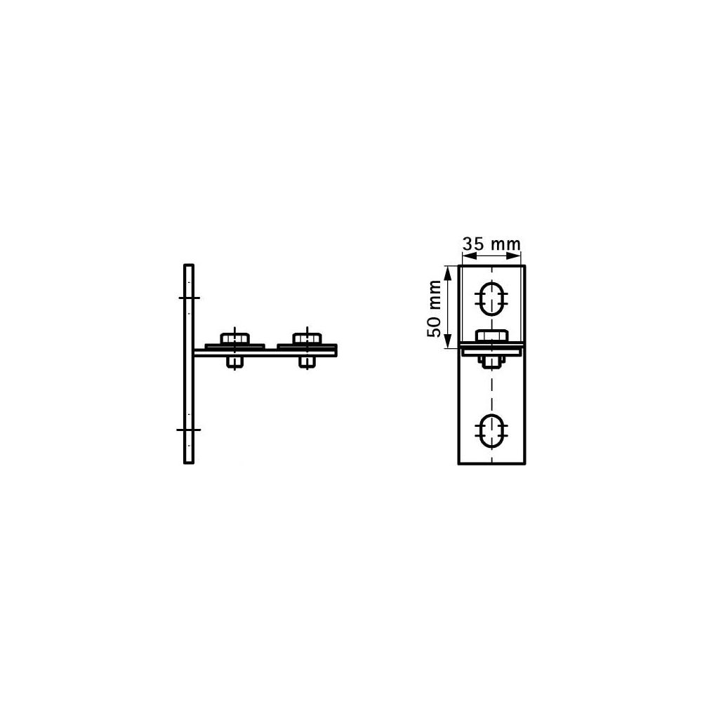 Walraven Strut Stirnflansch waagerecht, für RapidStrut-Schienen 41x21/41/21D, elektr... WALRAVEN-66583801 8712993906475 (Abb. 4)