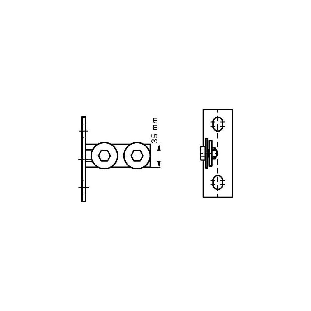 Walraven Strut Stirnflansch senkrecht, für RapidStrut-Schienen 41x21/41/21D, elektro... WALRAVEN-66583802 8712993919413 (Abb. 4)