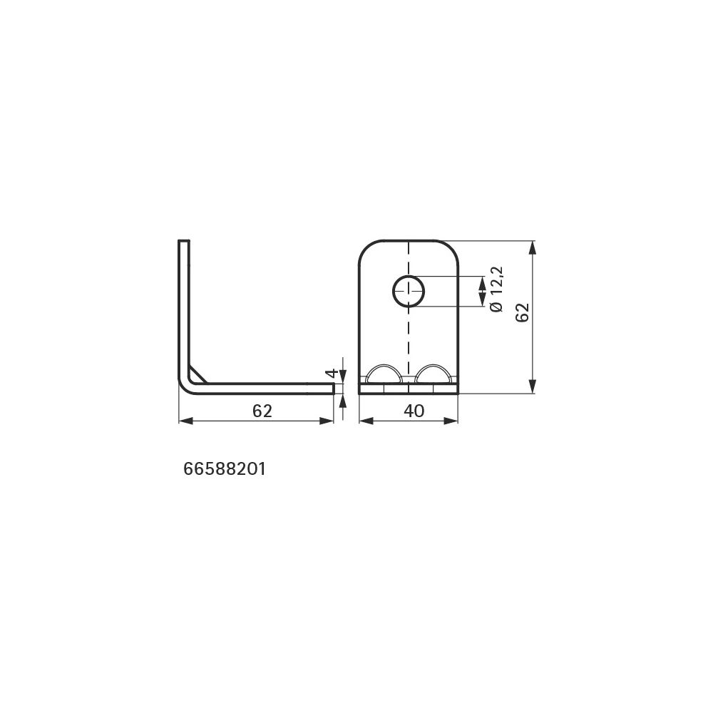 Walraven Strut Schienenverbinder 90 Grad, 62x62mm kurz/kurz 2-Loch, BUP Stahl... WALRAVEN-66588201 8712993196715 (Abb. 4)