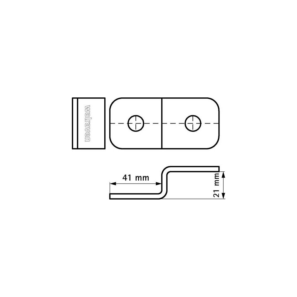 Walraven Strut Schienenverbinder Z, für Strut-Schienen 41x21mm, BUP Stahl... WALRAVEN-66588502 8712993286669 (Abb. 4)