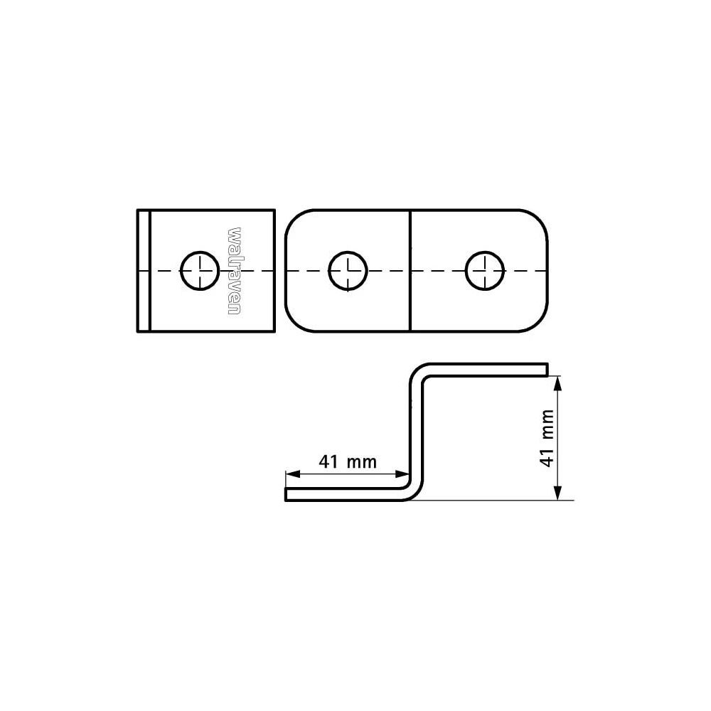 Walraven Strut Schienenverbinder Z, für Strut-Schienen 41x41mm und 41x21D, BUP Stahl... WALRAVEN-66588504 8712993286676 (Abb. 4)