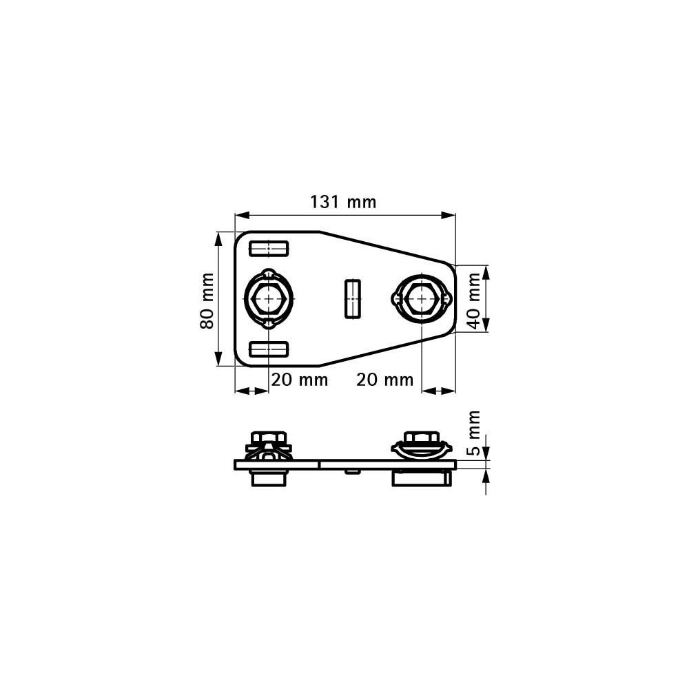 Walraven RapidStrut Schienenverbinder G2 T, Schiebemuttern vormontiert, BUP... WALRAVEN-665885213 8712993976478 (Abb. 4)