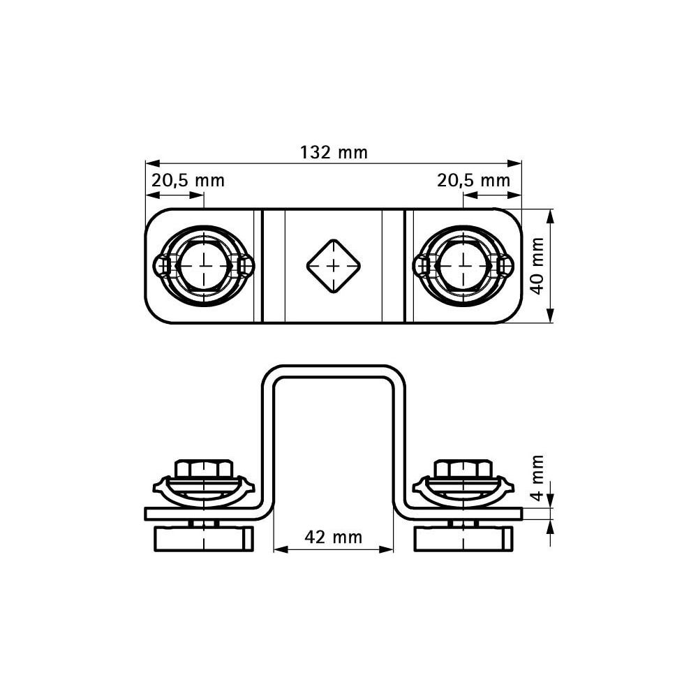 Walraven RapidStrut Kreuzverbinder G2 BUP, für Schienentyp 41x41mm, vormontiert... WALRAVEN-665885404 8712993976393 (Abb. 4)