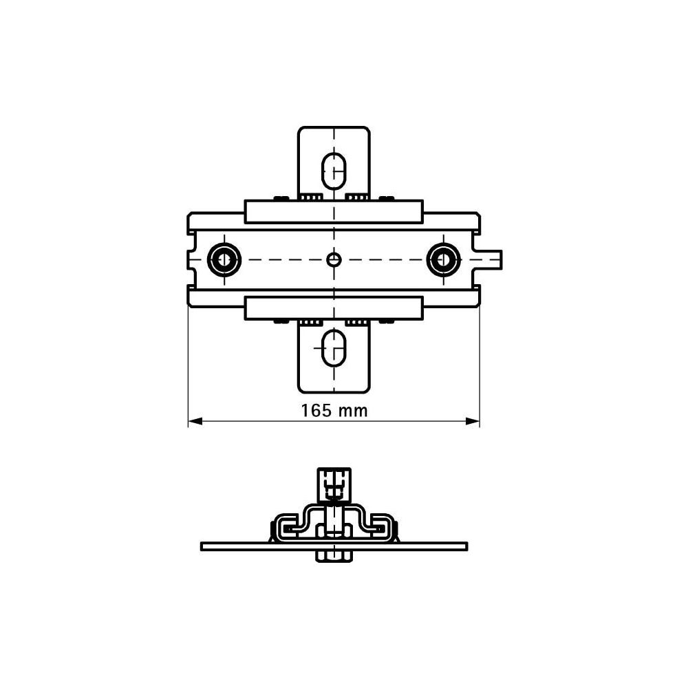 Walraven Gleitlager ES-2MV M10/M12 doppelt, für axiale Verschiebung, POM, Stahl elekt... WALRAVEN-6663210 8712993076239 (Abb. 4)