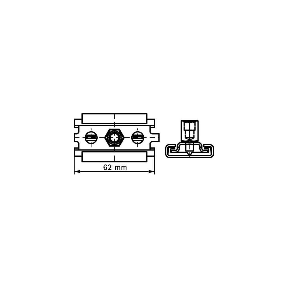 Walraven Gleitlager ES-1S M8/M10 einzeln, für axiale Verschiebung, POM, Stahl elektro... WALRAVEN-6663410 8712993936601 (Abb. 4)