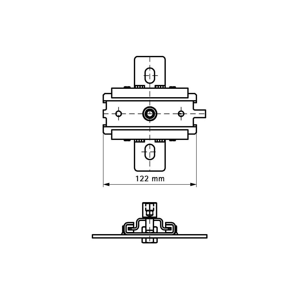 Walraven Gleitlager ES-1MV M10/M12 einzeln, für axiale Verschiebung, POM, Stahl elekt... WALRAVEN-6663412 8712993936625 (Abb. 4)