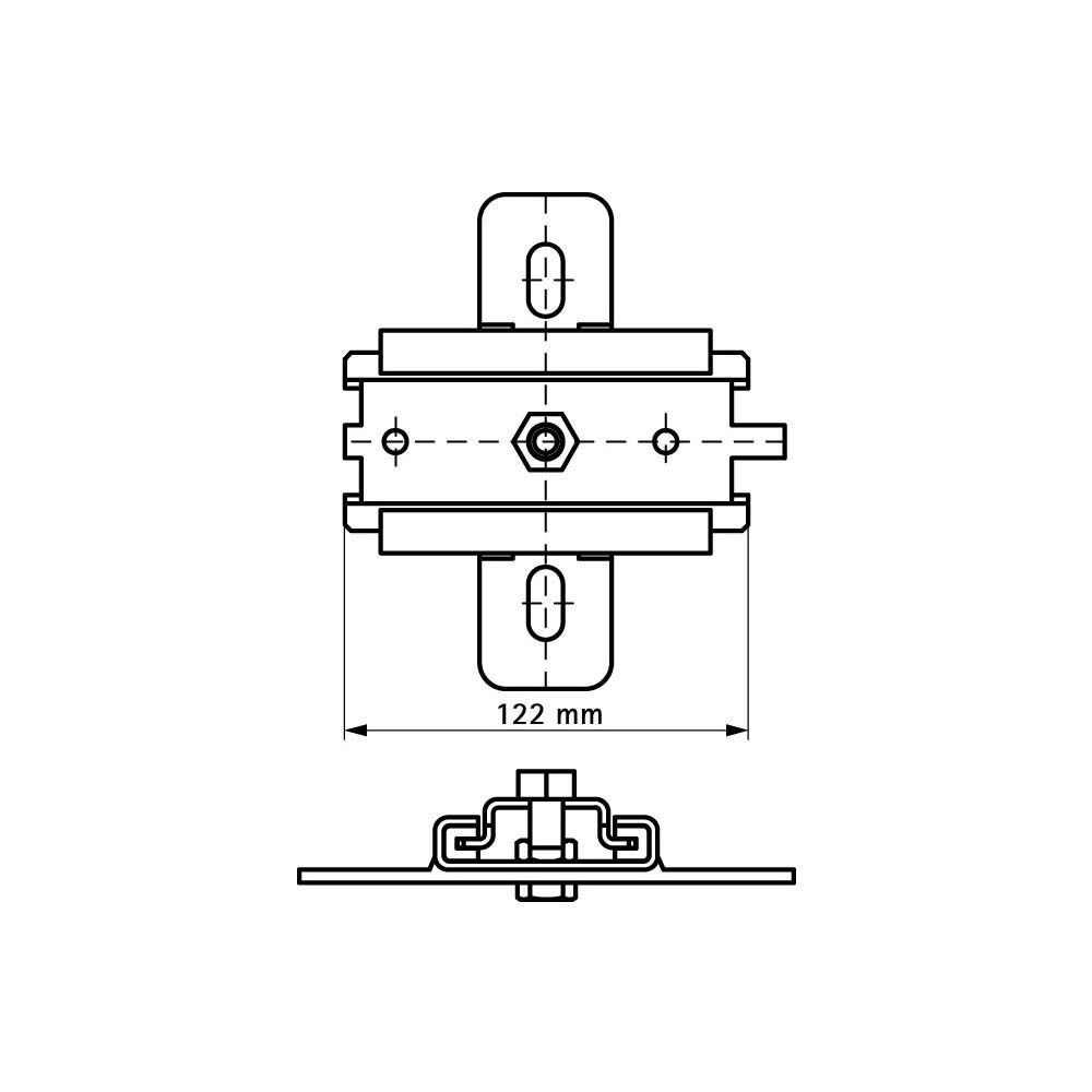 Walraven Gleitlager M10 einzeln, für axiale Verschiebung, PA, Edelstahl 1.4404... WALRAVEN-6667410 8719942004664 (Abb. 4)