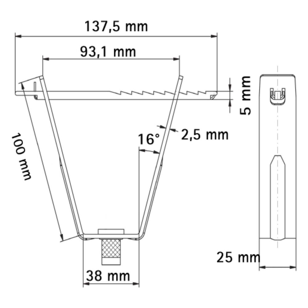 Walraven Britclips Deckenhänger Rapid RTB 13mm einteilig, für Trapezblech, Stahl... WALRAVEN-6781013 8712993559930 (Abb. 4)