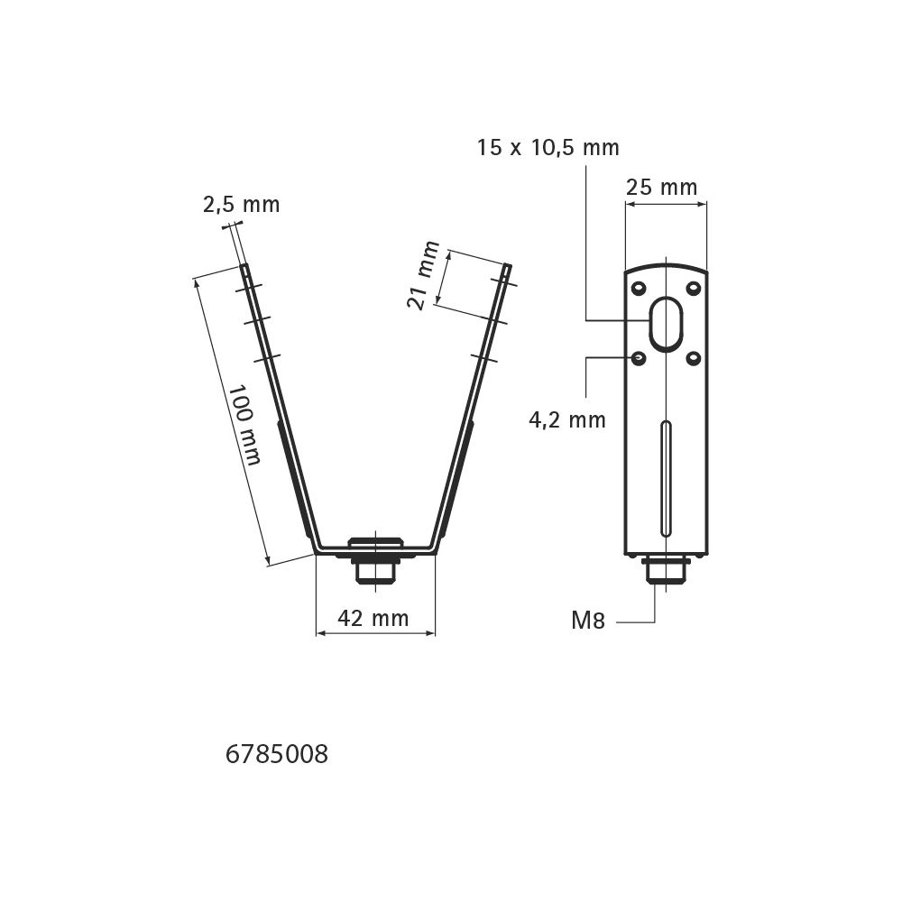 Walraven Trapezaufhänger Innengewinde M8 VdS-Zulassung, sendzimirverzinkt... WALRAVEN-6785008 8712993285266 (Abb. 4)