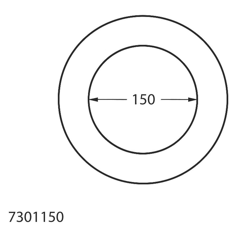 Walraven Mengering Dichtungsring A DN 150, GA-Muffe auf SML/GA, EPDM, Schwarz... WALRAVEN-7301150 8712993375301 (Abb. 4)