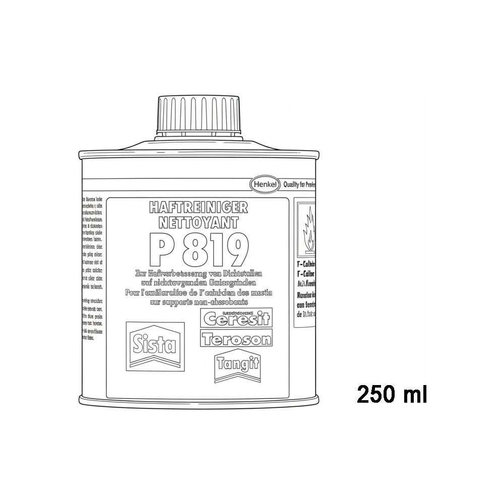 Walraven Sista Haftreiniger P819, zur Haftverbesserung innen und außen, 250ml... WALRAVEN-HE-L819H 8712993871780 (Abb. 4)
