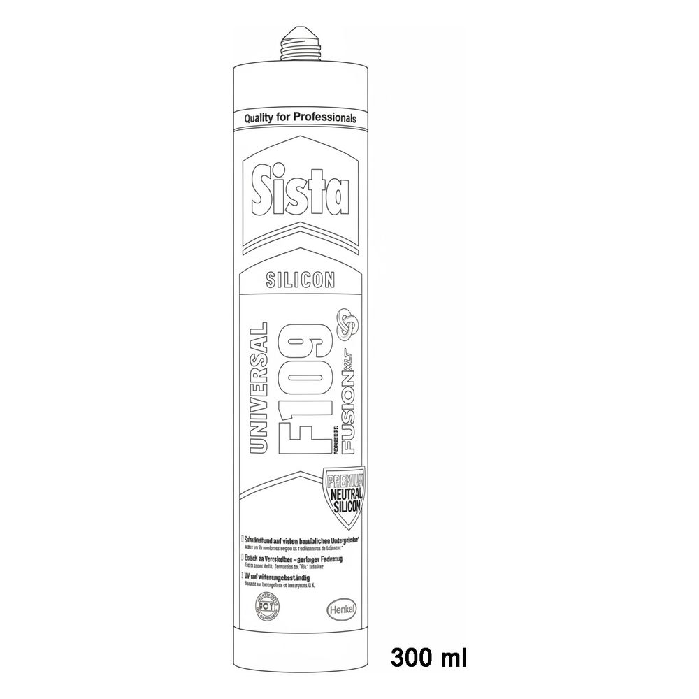 Walraven Sista Universal-Silikon F109 Fusion, neutralvernetzend, Anthrazit, 300ml... WALRAVEN-HE-SF9AN 4057278004687 (Abb. 4)
