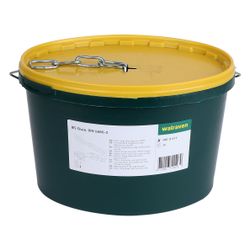 Walraven Rundstahlkette DIN5685-1, 32x7,2mm Stärke 4,0mm langgliedrig, 30m im Eimer, ... WALRAVEN-0910017 8712993541508 (Abb. 1)