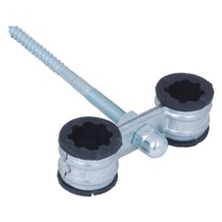 Walraven Zwillingsschelle mit Einlage, für 15mm Metallheizungsrohre, Stift 120mm, EPD... WALRAVEN-3535015 8712993270880 (Abb. 1)