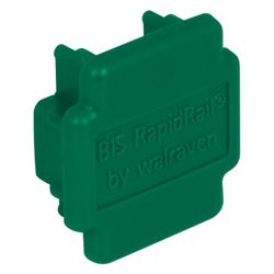 Walraven Schienenendstopfen für Schiene 38x40mm, Polyethylen, Grün... WALRAVEN-6566035 8712993895236 (Abb. 1)