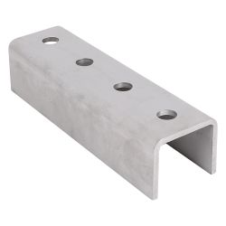 Walraven Strut Längsverbinder U-Form, 4xLoch 12mm für 41x41/41D, Edelstahl V4A... WALRAVEN-66587141 8719942028370 (Abb. 1)